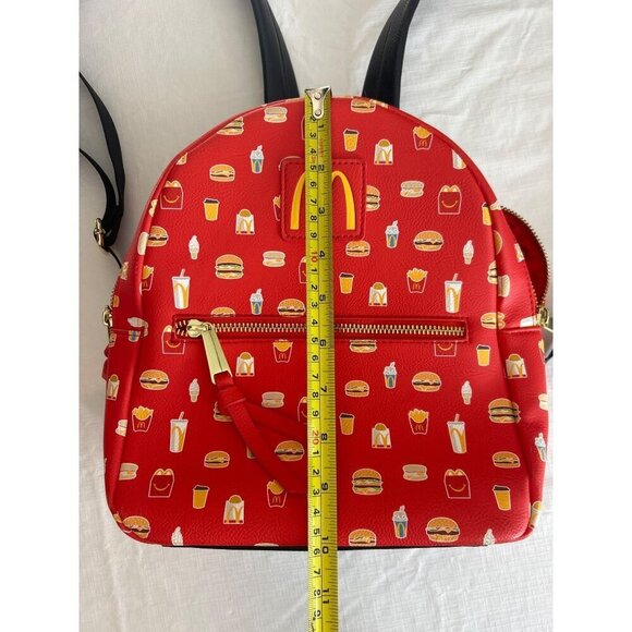 McDonald\'s x Box Lunch Mealtime Favorites Allover Print Red Mini Backpack main image 9
